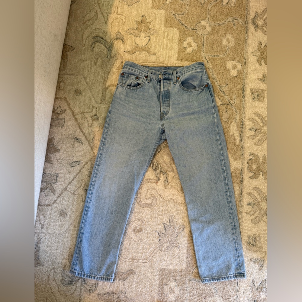 Levi's 501 Light Blue Denim Jeans
